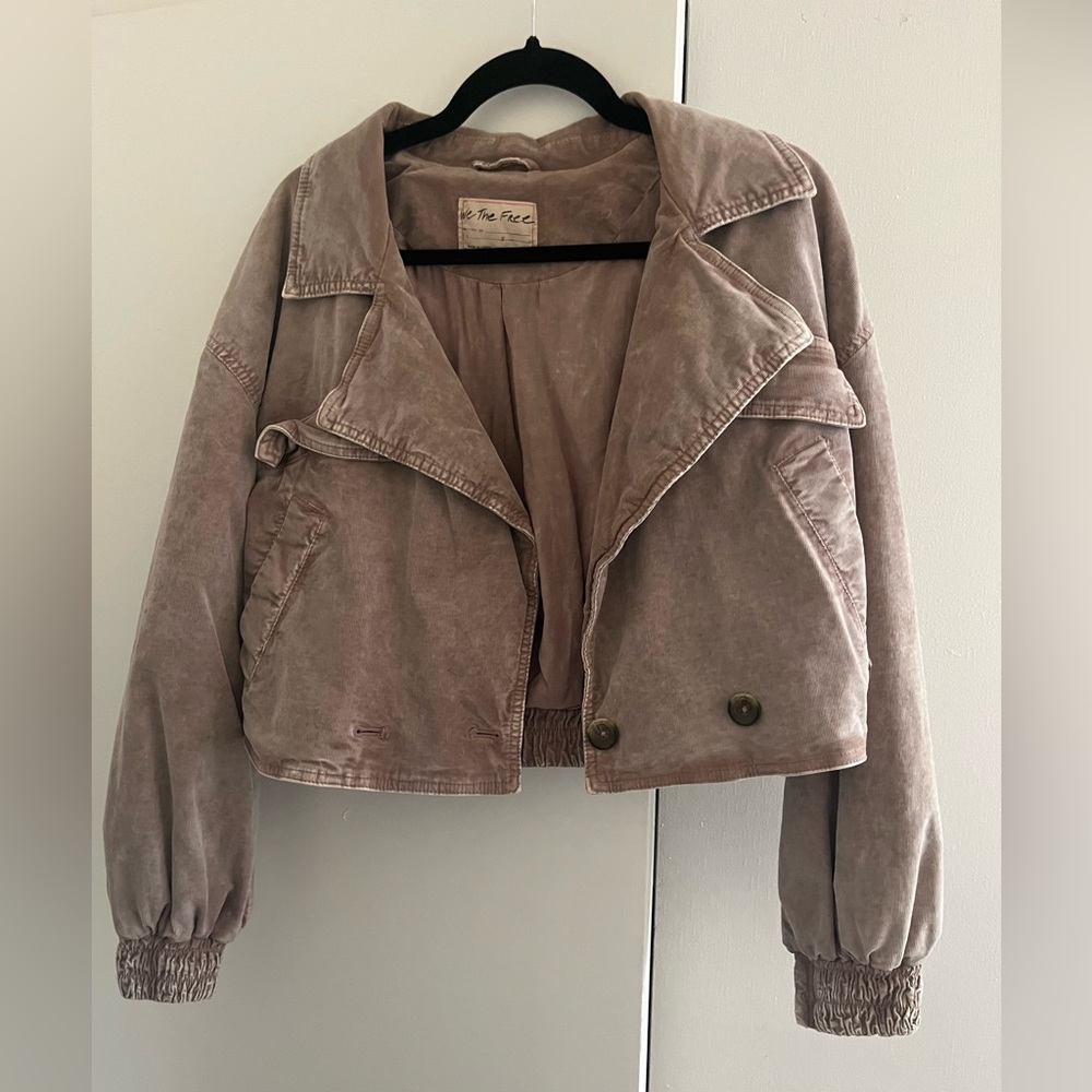 Free people lilac velvet jacket